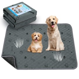 Washable Pee Pads for Dogs - 2-Pack Super Absorbent Reusable Puppy Training Pads- 100% Waterproof Whelping Pads Non-Slip Dog Mats for Floor Protector, Couch Cover, Crate, Potty Training -36" x 41"