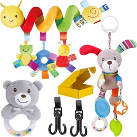 Megaser 4 PCS Baby-Kinderwagen-Spielzeug