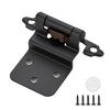 30 Pack (15 Pairs) 3/8 Inch Insert Kitchen Cabinet Hinges,