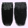 3C 4A Curly Clip In Hair Extensions Real Human Hair