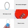 Padlocks with Code - 4-Pack Combination Padlock Set, 3-Digit Resettable,