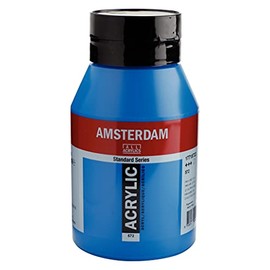 Amsterdam Standard Series Acrylic Jar 1000 ml Primary cyan 572 (17715722)