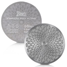 Puck Screen for Espresso Machine 51mm - Achieve Perfect Shots & Cleaner Machine - 0.8mm Thick Laser Etched Design Prevents Channeling, Easy to Clean - Compatible with Most 51mm Portafilters