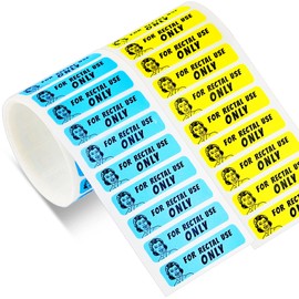 Epakh 400 Pieces Prank Stickers Funny Gag Pranks Gifts for Prank Stuff and Practical Jokes (Yellow, Blue)