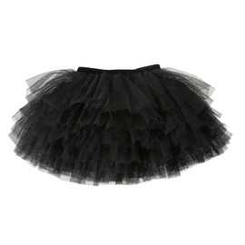 Baby Girls' Tutu Skirt Toddler 6 Layered Tulle Tutus 1-8T Black