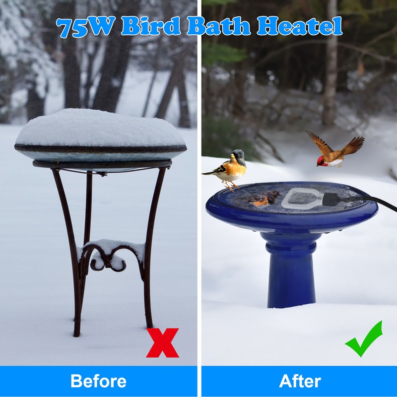 Chicken Waterer Deicer Aluminum Animal Cow Waterer Deicer Livestock Waterer