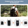 Surblue Hanging Travel Organizer Portable Hanging Luggage Organizer Multiple Compartments