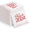 100Pcs Class of 2024 Graduation Napkins, Disposable Congrats Grad Paper