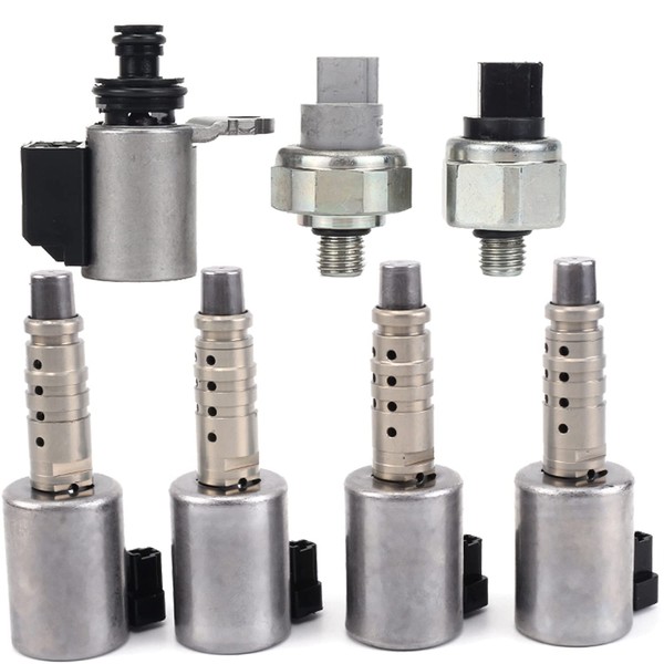 Transmission Solenoids Kit JF017E JF016E RE0F10E with Pressure Sensor Compatible