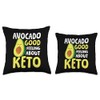 Avocado Good Feeling About Keto Throw Pillow