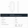 RCH Hardware CH-S59-04-BLK-3 | 9 Gauge Decorative Solid Steel Oval
