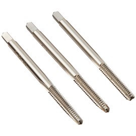 Kodiak Cutting Tools KCT200913 USA Made 3 Piece Hand Tap Set: Taper, Plug and Bottom Style, H2 Limit, 3 Flute, Ground Threads, High Speed Steel, 6-32 Size (Pack of 3)