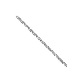 10k White Gold .5mm Solid Diamond-Cut Cable Chain Necklace 16"