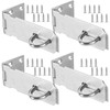 4 PCS 3.4 Inch Padlock Hasp, KINJOEK Stainless Steel Security