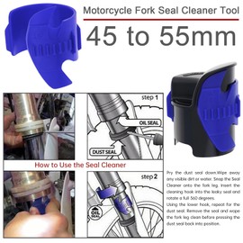 Motorcycle Fork Seal Saver Cleaner 45-55mm,Front Fork Seal Repair Tool