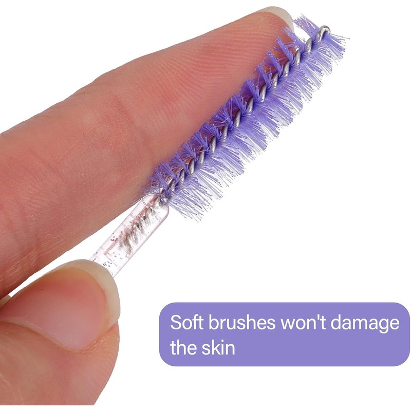 Tbestmax 1000 Varitas de Mascara Desechables Cepillos de Pestañas Spoolies
