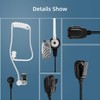 Retevis Acoustic Tube Two Way Radio Earpiece, Walkie Talkie Earphone