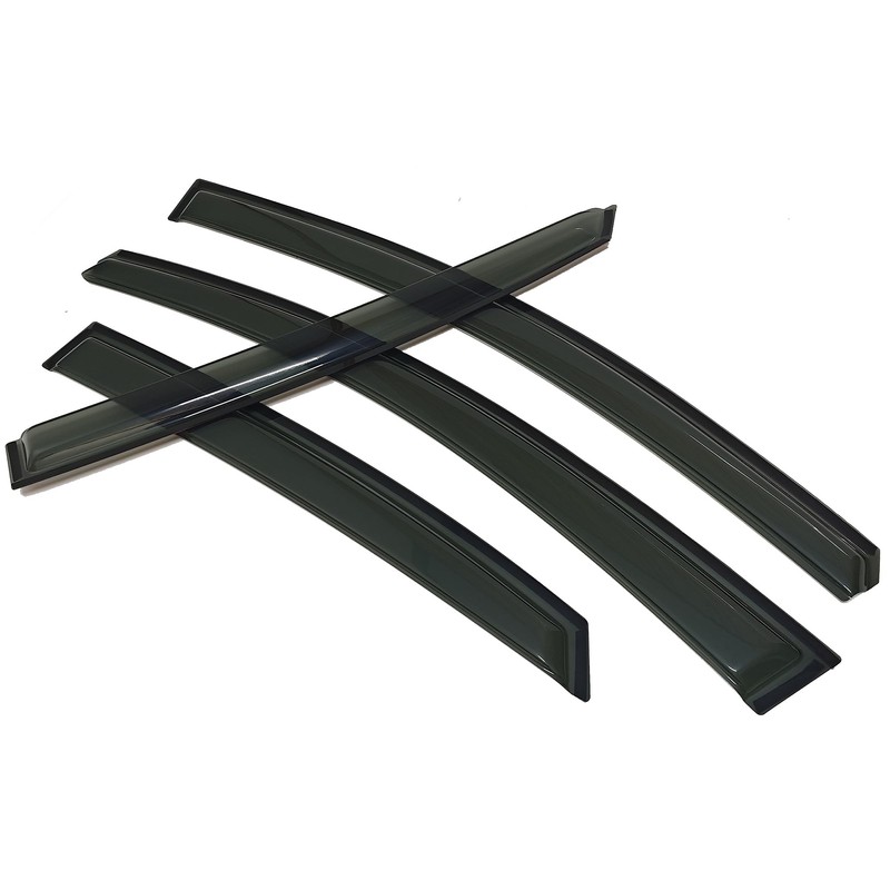 Smoke Tinted Window Sun Rain Visor Vent Guard Deflector Shade