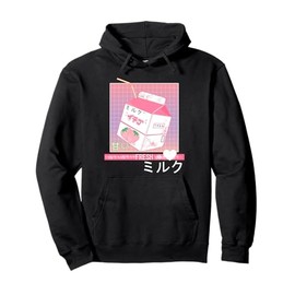 90s Japanese Otaku Stylish Aesthetic Milk Hoodie Pullover Hoodie