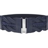 BlackButterfly 3 Inch Wide Waspie Elastic Vintage Braided Buckle Waist