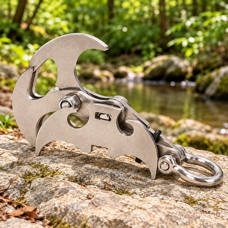Folding Grappling Hook Multifunctional Stainless Steel Survival Outdoor Climbing Claw