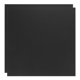 Rebower ABS Plastic Sheet 8 x 8 Inch,Flexible Plastic Sheets 1/12 Inch Thick Thermoplastic Sheet with Leather Texture Black for DIY Crafts Decors 2Pcs