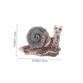 Operitacx 12pcs Micro Landscape Snail Alien Snail Statue Gnomes Garden Ornaments Miniature Snails for Fairy Garden Snail Outdoor Statues Small Snail Figure Mini Vase Synthetic Resin