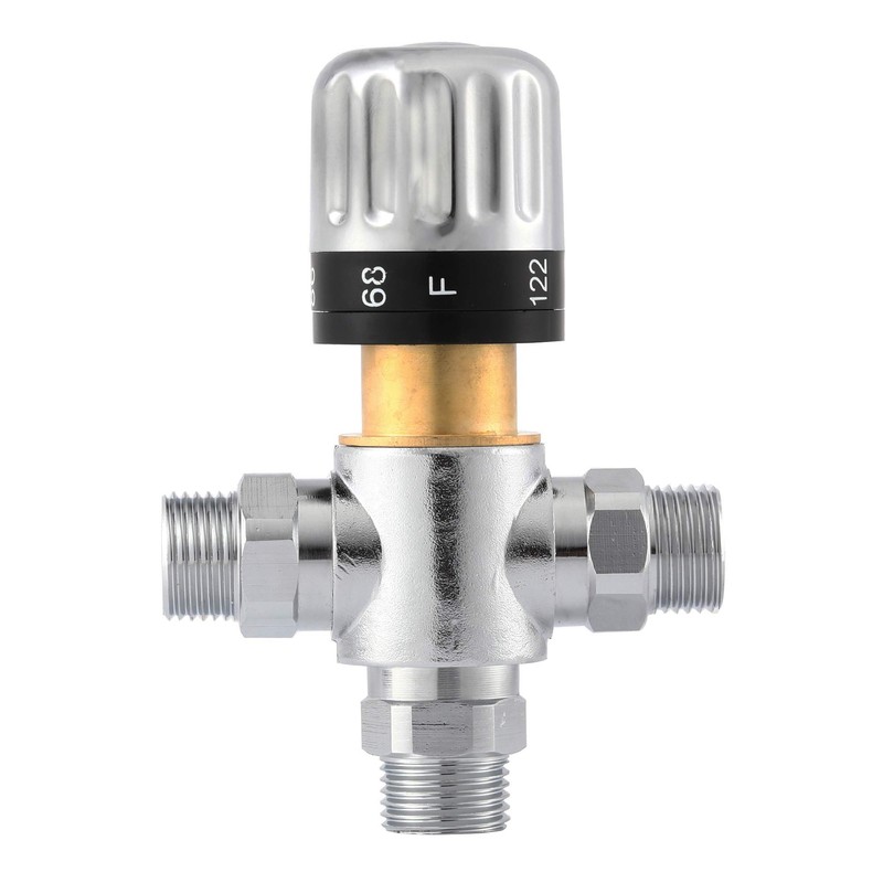 TreMax Thermostatic Mixing Valve - Hot & Cold Water Mixer,