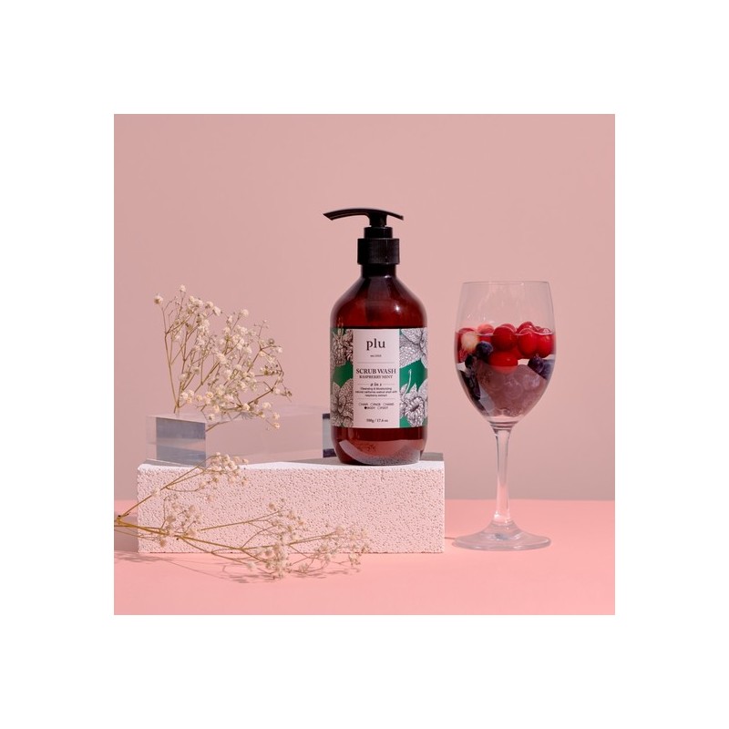 Flu Ploo Original Scrub Wash Raspberry Mint 500g x 3