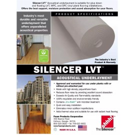 Foam Products Silencer LVT Vinyl / Hybrid Resilient Floor Underlayment 100 sqft  Roll