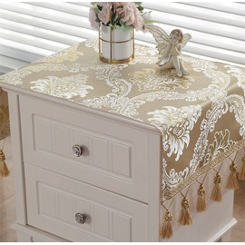 Utobanh Simple Bedside Table Dust Cover Cover Cloth Towel Cushion Fabric Modern Universal Bedroom Cabinet Tablecloth Cushion Cloth
