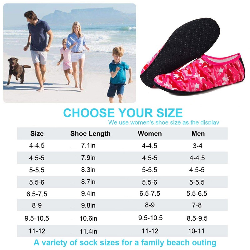 Water Socks for Women Men, 2mm Neoprene Socks Sand Socks