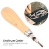 Set of 2 Linoleum Cutter Set Lino Carving Tools for