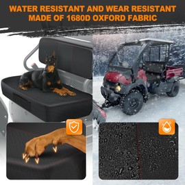 BORDAN UTV Seat Cover for Kawasaki Mule 600 610 2005-2016 Mule SX 2017-2023, Heavy Duty 1680D Waterproof Full Protection Outdoor Seat Cover Set(2 PCS)