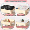 bbgroundgrm 4-in-1 Kids Wooden Activity Desk & Chair Set –