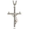 Shields of Strength Men's Lineman Cross Necklace with Bible Verse,