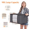 Lifewit Storage Bags, Pack of 3, 90 L, with Lid,