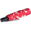 Knirps Slim Duomatic Dots Pocket Umbrella, red