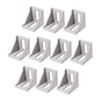 sourcing map Inside Corner Bracket Gusset, 40mm x 40mm for