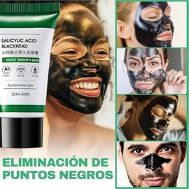 3 Piezas - Mascarilla Carbon Activado Puntos Negros Skin Care Exfoliante Mascarila Negra Nariz Rostro Cuidado de la Piel Suaviza y Refina la Piel Elim