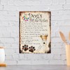 Shawprint Limited MY DOG'S RULES RETRO STYLE METAL TIN WIRE