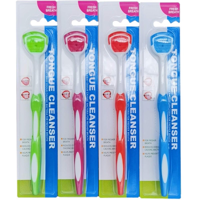 Tongue Brush, Tongue Scraper, Tongue Cleaner Helps Fight Bad Breath,