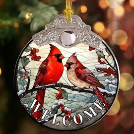 Cardinal Christmas Ornaments, Cardinal Ornaments for Christmas Tree, Cardinal Memorial Gifts for Loss of Loved Ones, Cardinal Christmas Decorations Acrylic Ornaments Keepsake