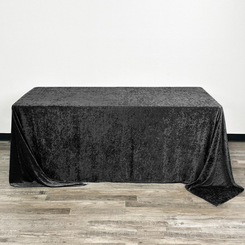 YOUR CHAIR COVERS - 90 x 156 Inch Rectangular Crushed