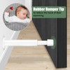 Door Stopper, White Door Stop, Wall Mounted Stainless Steel Door