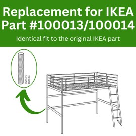 Spare Hardware Parts Bunk Bed Threaded Screw (Replacement for IKEA Part #100013/100014) (Pack of 8)