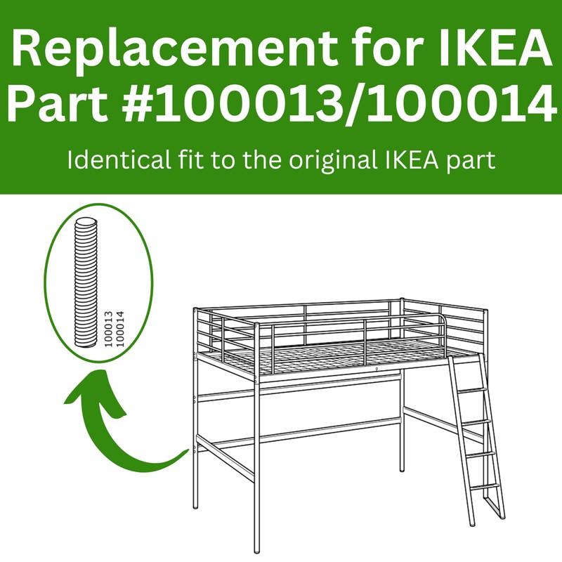 Spare Hardware Parts Bunk Bed Threaded Screw (Replacement for IKEA
