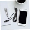 Abaodam 3pcs Wired Mini Microphone for Cellphone Singing Phone Microphone