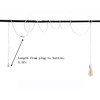 2 Pack Plug in Pendant Light Cord Kit, DIY Extension