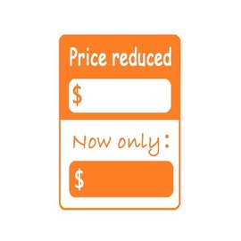 Sale Price Labels Reduced was Now Stickers,2×3 inch Rectangle Price Reduced Now Only Stickers for Merchandise and Product Tags.(300pcs)